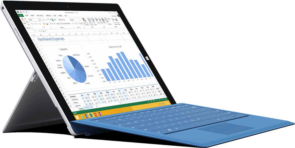 Microsoft Surface Pro 3 i5 angled big