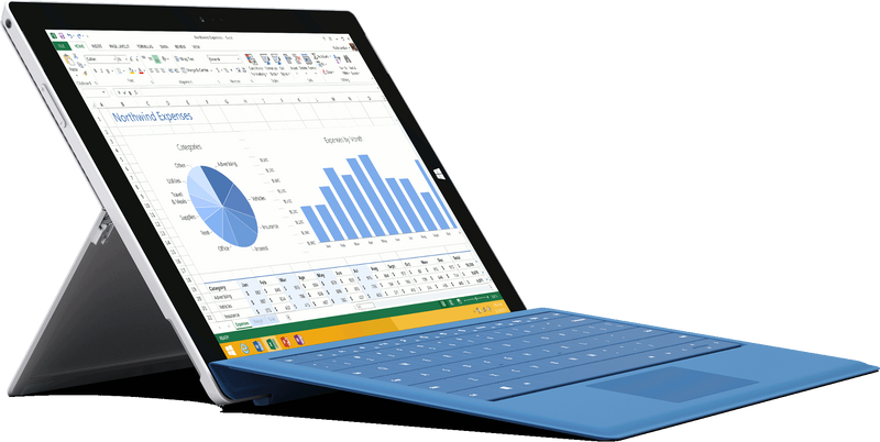 Microsoft Surface Pro 3 i5 angled big