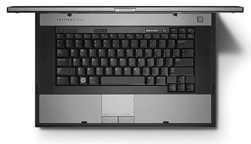 Dell Latitude E5510 Laptop top view keyboard