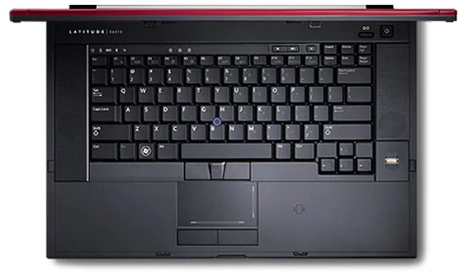 Dell Latitude E6510 Laptop top down keyboard